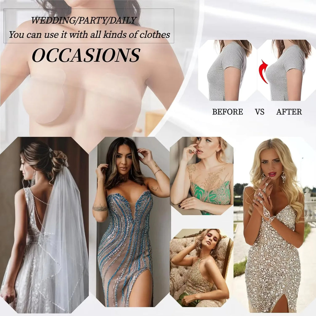 SILICONE FREEDOM — Reusable Adhesive Breast Covers